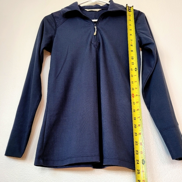 Woolrich navy blue 1/4 zip up pullover shirt Size Small - Picture 5 of 8